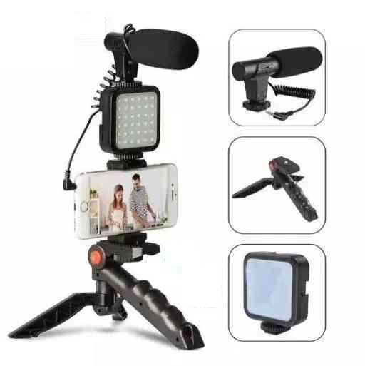 BAIHUO KIT SUPPORTO SMARTPHONE FOTO E VIDEO PER BLOG E VLOGGER 5 IN 1 (MY-7123)