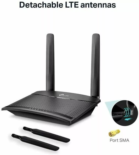 MODEM ROUTER TP-LINK TL-MR100 4G LTE SIM SLOT WIRELESS 300MBP/S ADSL-SENZA FILI